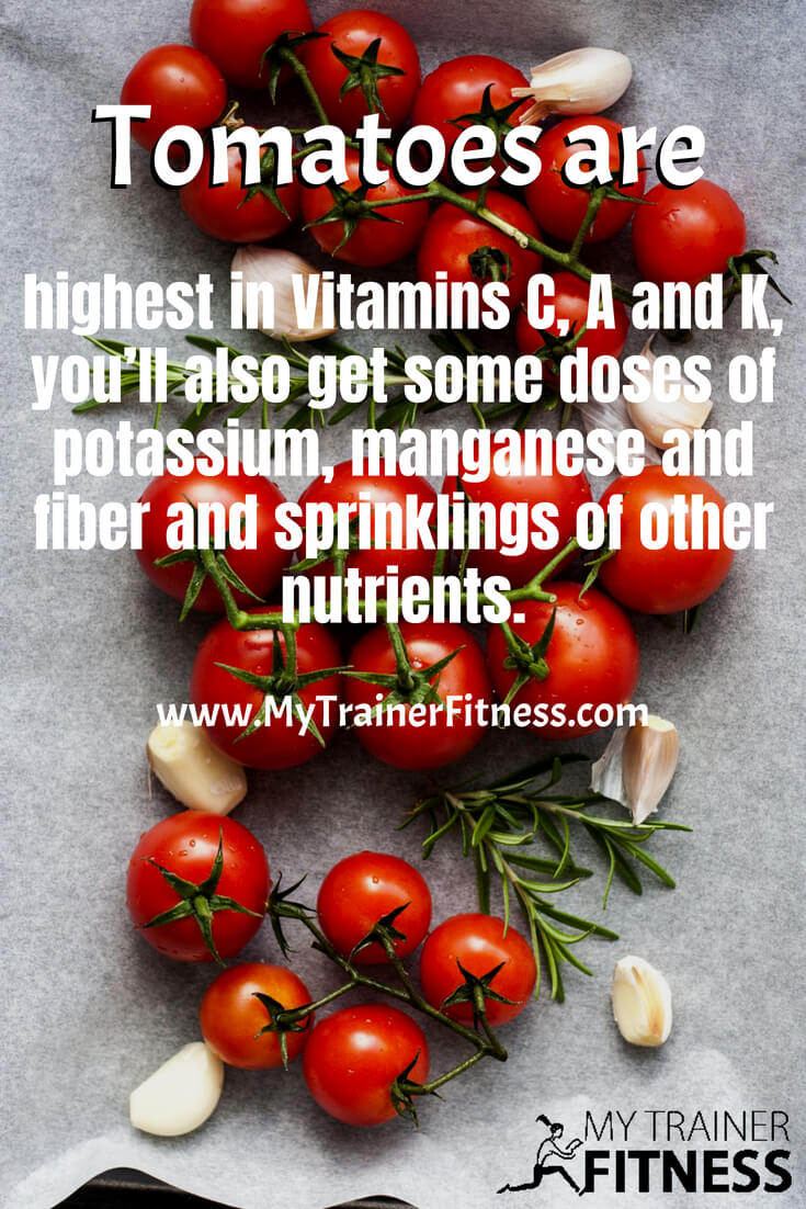 Tomato Calories, Nutrition and Recipes My Trainer Fitness